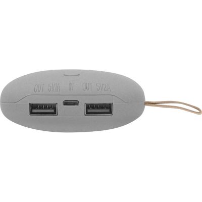 Внешний аккумулятор в форме камня Stone, 7800 mAh, серый-4