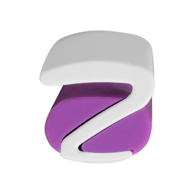 Ручка пластиковая soft-touch шариковая Zorro, фиолетовый/белый-5