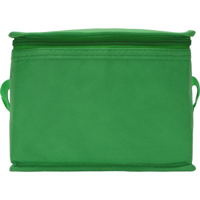Сумка-холодильник Reviver из нетканого переработанного материала RPET, зеленый-4