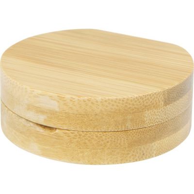 Карманное зеркало в бамбуковой раме Afrodit, natural-2