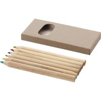 Набор карандашей для раскрашивания Artemaa с 6 предметами, натуральный