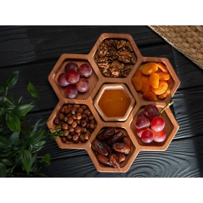 Менажница соты с одной соусницей Соты-11