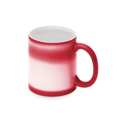 Кружка-хамелеон Magic матовая, красный/белый-6