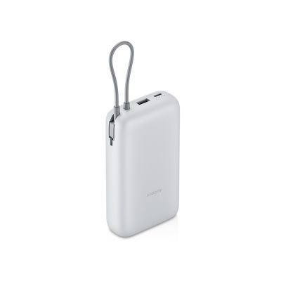 Внешний аккумулятор с встроенным кабелем Xiaomi Power Bank 20000mAh (Integrated Cable) GL Light Gray-0