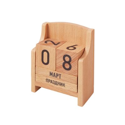 Вечный календарь из бука-0