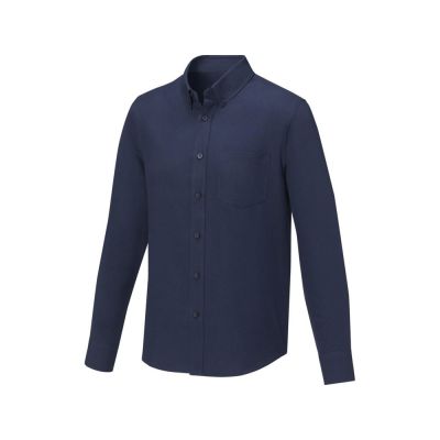 Pollux Мужская рубашка с длинными рукавами, темно-синий-0