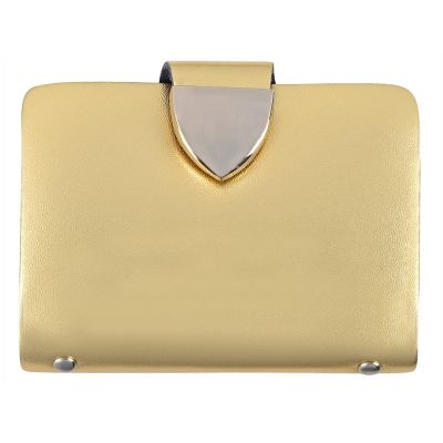 Визитница на 26 визиток, золотистая-1