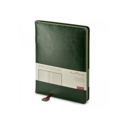 Ежедневник А5 недатированный Polo, зеленый-0