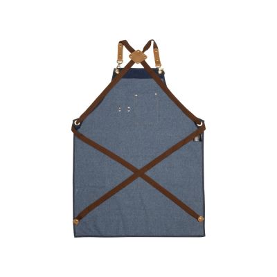 Джинсовый фартук с карманами Fry, синий-3