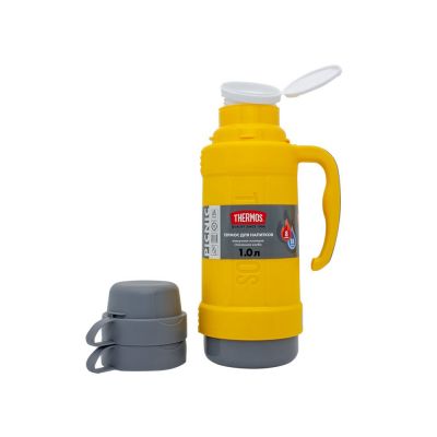 Термос со стеклянной колбой тм THERMOS PICNIC 40 Series Yellow 1,0L-4