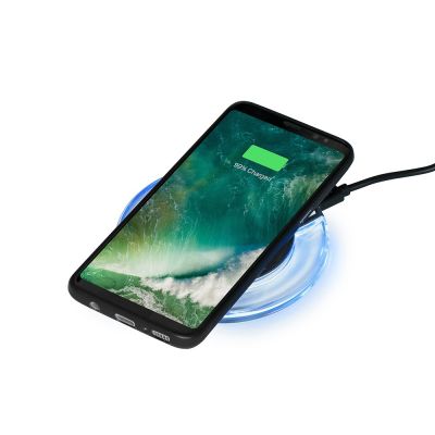 Беспроводная зарядка Pod со светодиодной подсветкой, черный-1