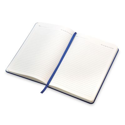 Бизнес-блокнот С3 софт-тач с магнитом, твердая обложка, 128 листов, синий-4