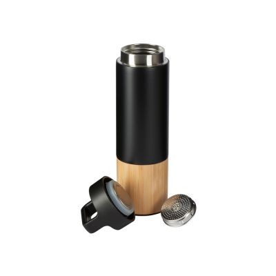 Вакуумный термос с ручкой Hedge, 550 мл, черный-1