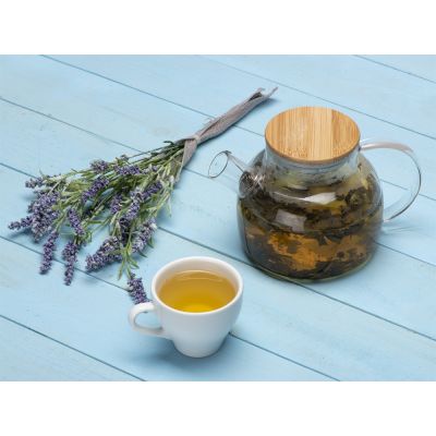 Стеклянный заварочный чайник Sencha с бамбуковой крышкой-4
