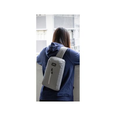 Сумка-слинг Nomad на одно плечо из водостойкого переработанного пластика, серый-6