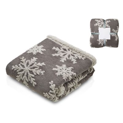 Плед Snowflake новогодний-0