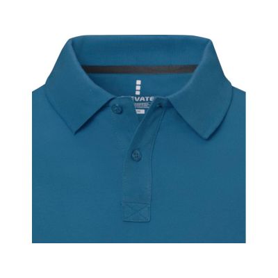 Calgary мужская футболка-поло с коротким рукавом, tech blue-3