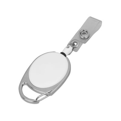 Ретрактор с клипом, белый/серебристый-0