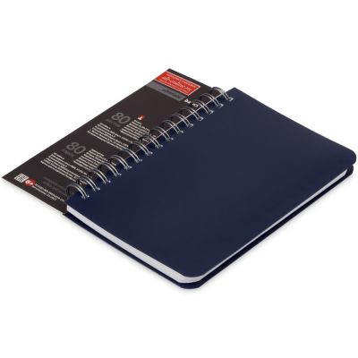 Бизнес - блокнот А6 (99 х 139 мм.) Офис-Лайн 80 л., синий-2