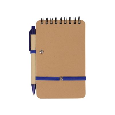 Набор канцелярский с блокнотом и ручкой Masai, 70 л. нелинованных, синий-5