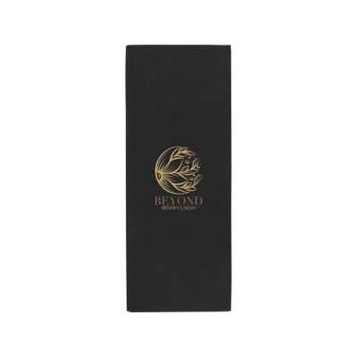 Althea спортивное полотенце 30х80 см - сплошной черный-3