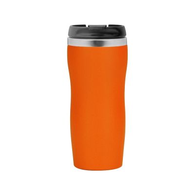 Термокружка Mony Steel 350 мл, soft touch, оранжевый (P)-2