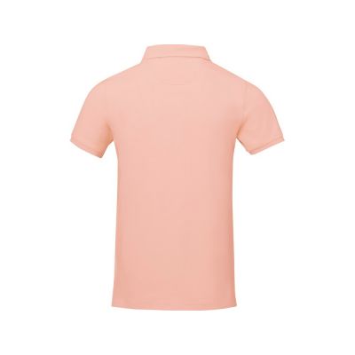 Calgary мужская рубашка-поло с коротким рукавом, pale blush pink-2
