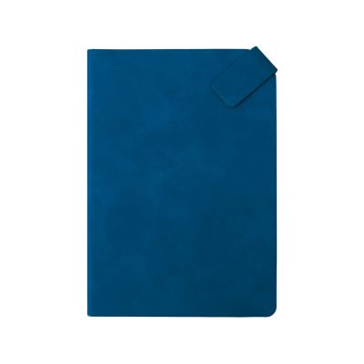 Блокнот А5 в гибкой обложке Chaplin, синий-2