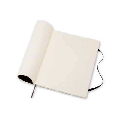Записная книжка Moleskine Classic Soft (нелинованный), Хlarge (19х25 см), черный-2