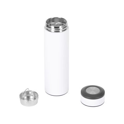 Вакуумный термос Vacuum Flask C1, soft touch, 420мл, белый-1