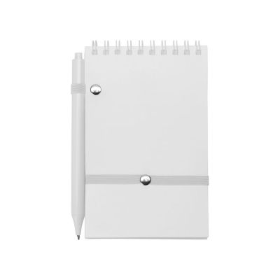 Антибактериальный набор с блокнотом и стаканом  Safe work, белый-6