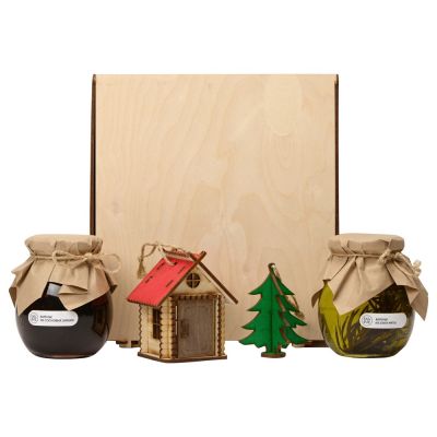 Подарочный набор Decoration Deluxe с двумя видами варенья, натуральный-2