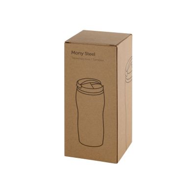 Термокружка Mony Steel 350 мл, soft touch, бирюзовый 320C-8