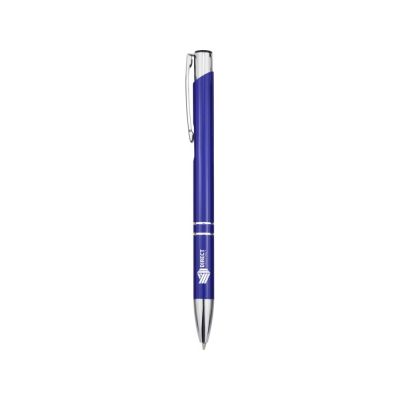 Шариковая ручка Moneta из переработанного алюминия - Ярко-синий-3