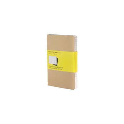 Записная книжка Moleskine Cahier (в клетку, 3 шт.), Pocket (9х14см), бежевый-0