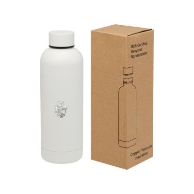 Spring медная бутылка с вакуумной изоляцией, сертифицированная согласно RCS, 500 мл - Белый-6