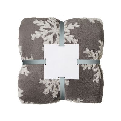 Плед Snowflake новогодний-11