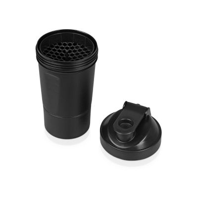 Шейкер для спортивного питания Level Up, черный-2