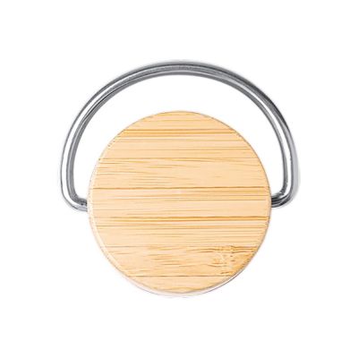 Термобутылка Мэйер из нержавеющей стали, с бамбуковой крышкой, серебристый-1