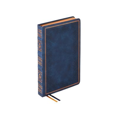 Ежедневник недатированный А5 Royal, синий с бронзовым срезом-2