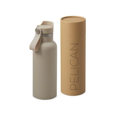 Вакуумная термобутылка Pelican, 500 мл, бежевый-0
