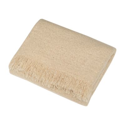 Плед акриловый Mohair, бежевый-2