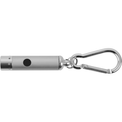 Брелок-фонарик Карабин, серебристый-2