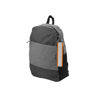 Светоотражающий брелок Reflector, серебристый/неоновый оранжевый-2