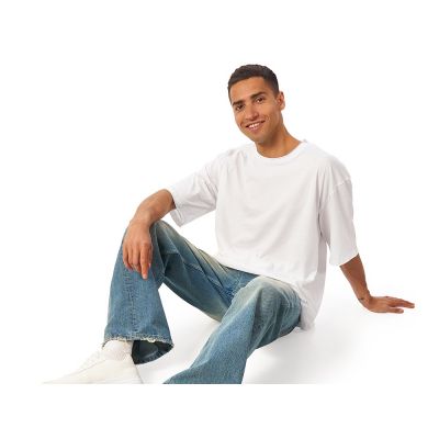 Футболка оверсайз Liyon унисекс, белый-3