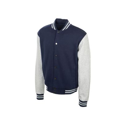 Бомбер Oxford, темно-синий/серый меланж, унисекс-6