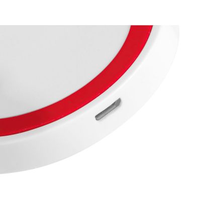 Беспроводное зарядное устройство Dot, 5 Вт, белый/красный-5