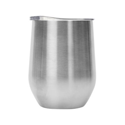 Вакуумная термокружка Sense, непротекаемая крышка, крафтовая упаковка, серебристый-1