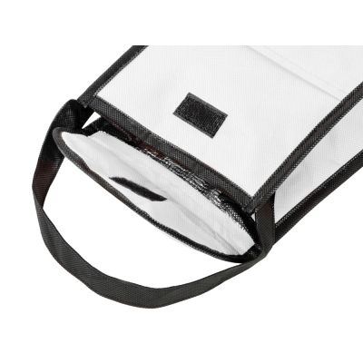 Сумка-холодильник Reviver на липучке из нетканого переработанного материала, белый-6