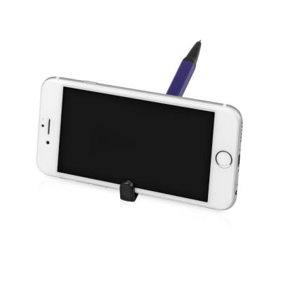 Ручка-подставка металлическая, Кипер Q, синий/черный-1